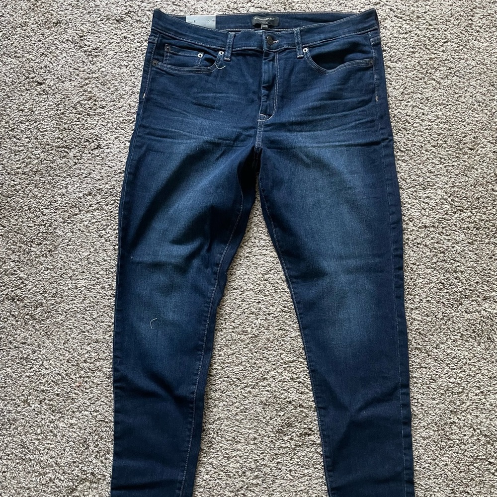 Banana Republic dark wash skinny jeans - with stretch!